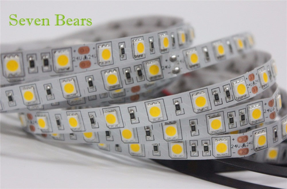 SMD5050 RGB LED Strip Waterproof 5M 300LED DC 12V 24V CCT RGBCCT  RGBW RGBWW WHITE WARM WHITE Fita LED Light Strips Flexible