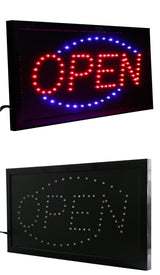 Super Brightly Led Open Store Business Shop Neon Signs Animated Motion Running with Switch US/EU/AU/UK Plug Indoor