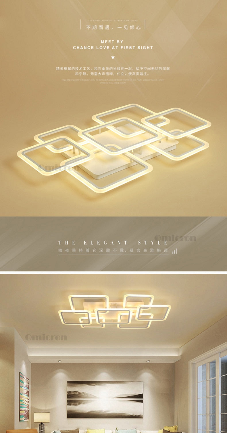 Modern led ceiling lights for living room bedroom Creative led ceiling Lampasas  techno planner led