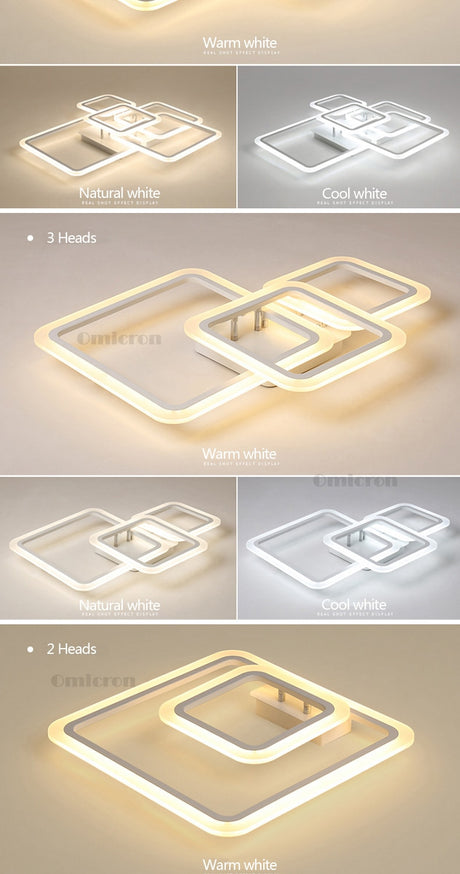 Modern led ceiling lights for living room bedroom Creative led ceiling Lampasas  techno planner led