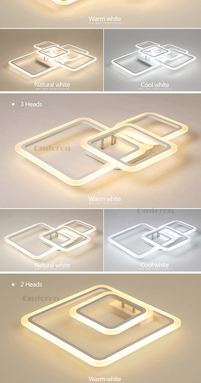 Modern led ceiling lights for living room bedroom Creative led ceiling Lampasas  techno planner led