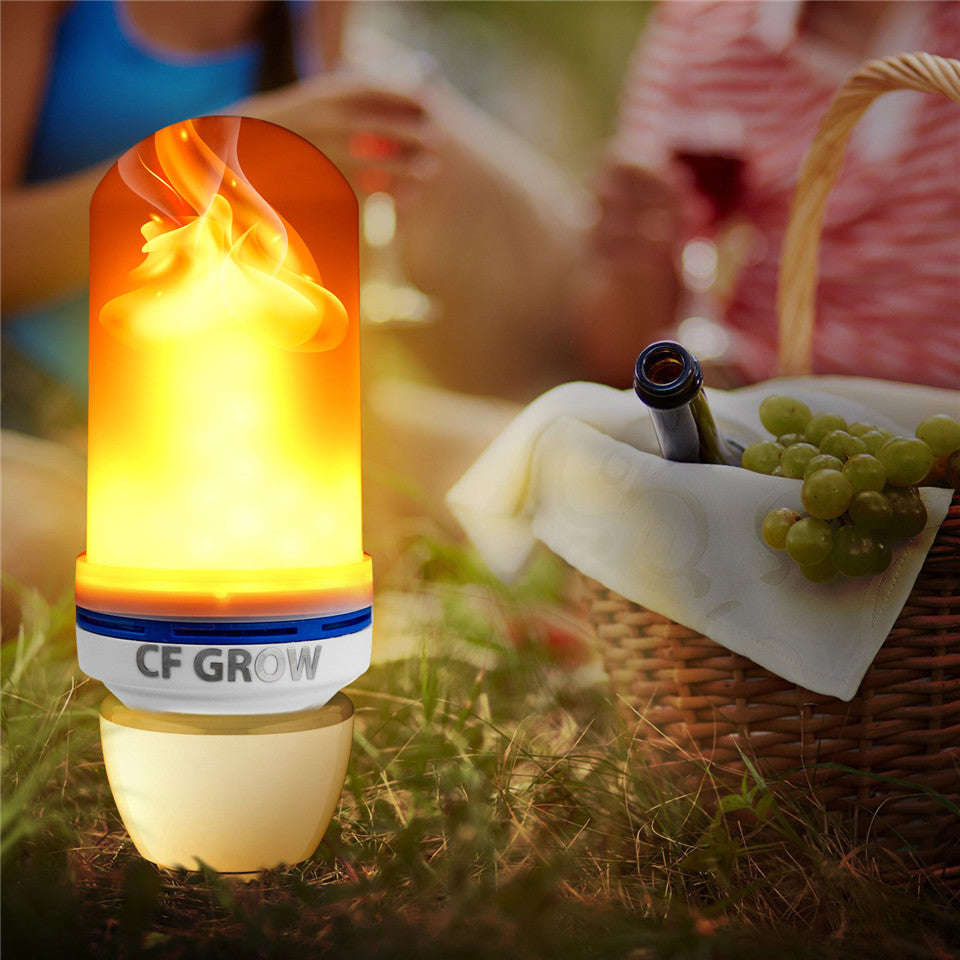 E26 E27 LED Flame Effect Fire Light Bulb SMD2835 Flickering Emulation 1&amp;4 Modes LED Flame Lamp E14 1200K~1400K AC85V~265V