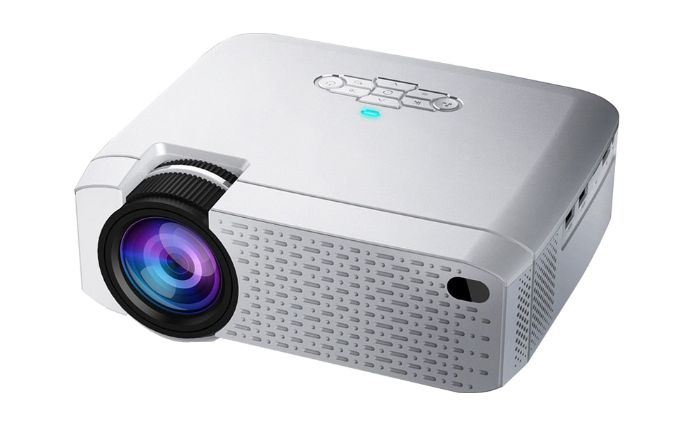 LED Mini Projector D40W,Video Beamer for Home Cinema.1600 Lumens, Support HD, Wireless Sync Display For iPhone/Android Phone