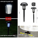 Solar LED Mosquito Repellent Killer Lamp Outdoor Mosquito Pest Fly Bug Insect Zapper Killer Trap Lamp For Garden Yard Lawn