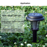 Solar LED Mosquito Repellent Killer Lamp Outdoor Mosquito Pest Fly Bug Insect Zapper Killer Trap Lamp For Garden Yard Lawn