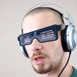 Quick Flash Led Party Glasses USB charge Luminous Glasses Christmas Concert light Toys