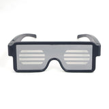 Quick Flash Led Party Glasses USB charge Luminous Glasses Christmas Concert light Toys