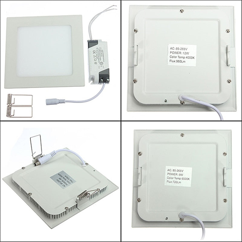 25W Square LED Panel Light Recessed Kitchen Bathroom Ceiling Lamp AC85-265V LED Downlight Warm White/Cool White