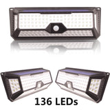 LED Street lights Waterproof Solar Power PIR Motion Sensor Wall light Outdoor lighting Ground Garden Lamp Path Home Yard