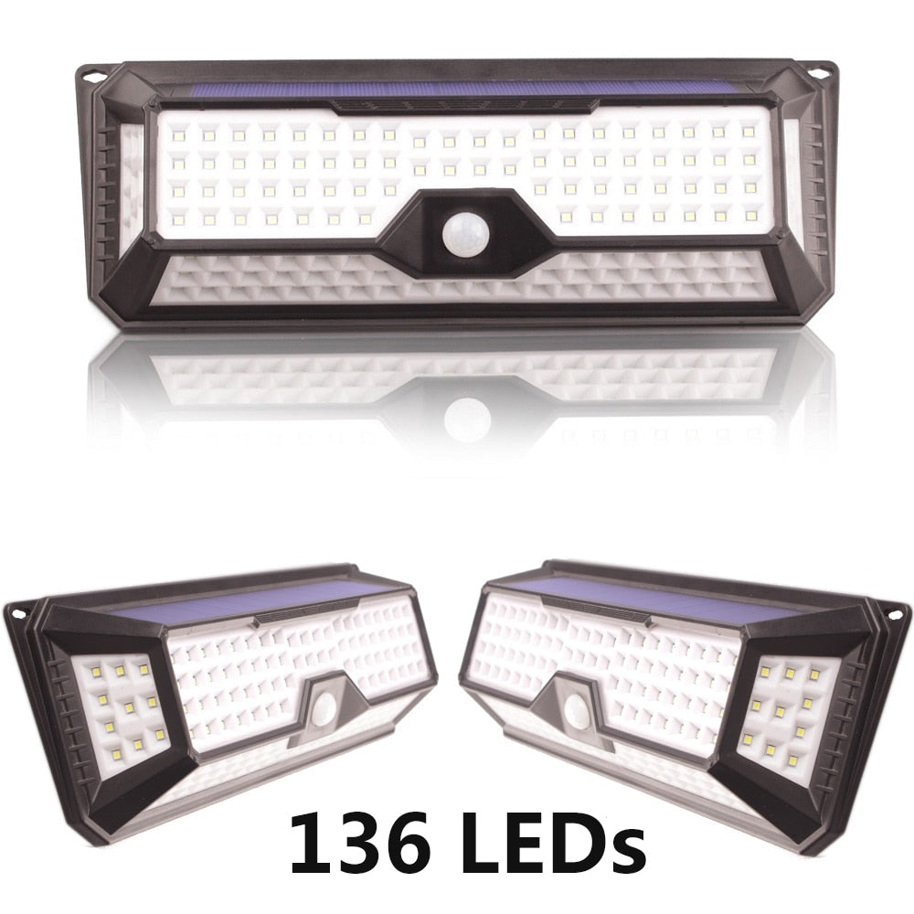 LED Street lights Waterproof Solar Power PIR Motion Sensor Wall light Outdoor lighting Ground Garden Lamp Path Home Yard