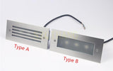 LED Deck Step Light 3x2W Underground Lamp Recessed Stair Paitio Inground Spot Light Floor Garden Landscape Wall Outdoor Lighting