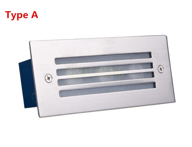 LED Deck Step Light 3x2W Underground Lamp Recessed Stair Paitio Inground Spot Light Floor Garden Landscape Wall Outdoor Lighting