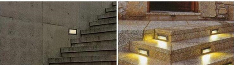 LED Deck Step Light 3x2W Underground Lamp Recessed Stair Paitio Inground Spot Light Floor Garden Landscape Wall Outdoor Lighting