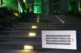 LED Deck Step Light 3x2W Underground Lamp Recessed Stair Paitio Inground Spot Light Floor Garden Landscape Wall Outdoor Lighting