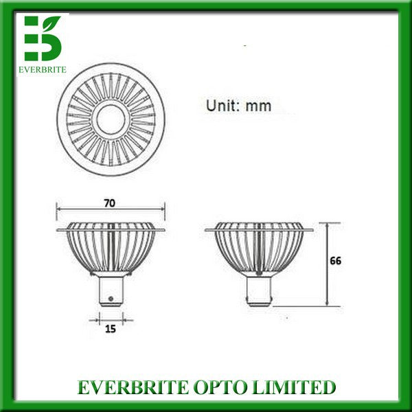 7W AR70 B15 BA15D COB LED Spotlight Bulb 12V 3000/4000/6000K Replace 60W Halogen Lamp for Home  Commercial Lighting 4pcs/lot