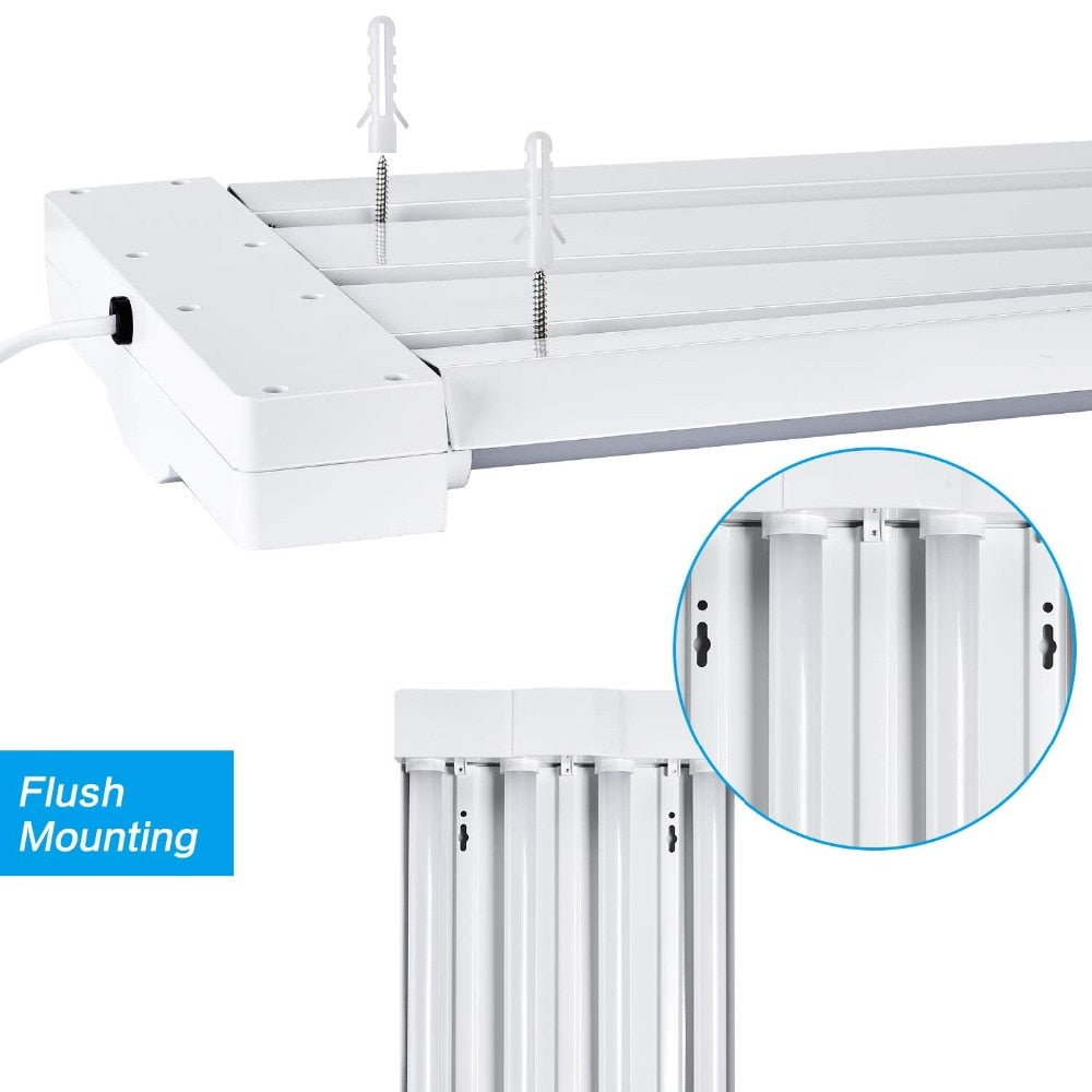 80W LED Utility Shop Lights Low Bay Ceiling Light Fixture Fluorescent Tube Replacement LED Garage Light Linear High Bay Workshop