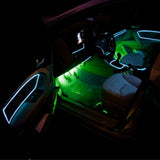 Car Interior Lighting Auto LED Strip Garland EL Wire Rope Tube Line flexible Neon Light With 12V USB Cigarette Drive