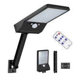 LED 800 LM emote control rotate bracket solar street light Outdoor  Solar Power Street Wall Lamp rPIR Motion Sensor