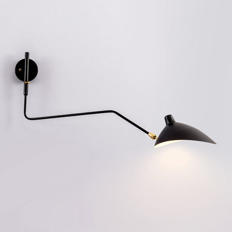 Black White Retro Loft Industrial Vintage Wall Lamps French Designer Rotating Sconce  Wall Lights For Home Decoration