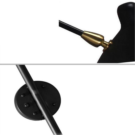 Black White Retro Loft Industrial Vintage Wall Lamps French Designer Rotating Sconce  Wall Lights For Home Decoration