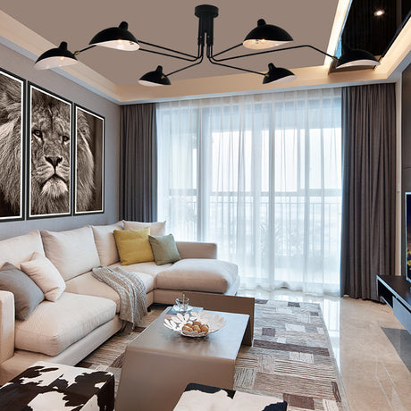 Black White Retro Loft Industrial Vintage Wall Lamps French Designer Rotating Sconce  Wall Lights For Home Decoration