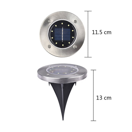LED Solar Garden Light Solar Power Energy Ground Lawn Lamp With Sensitive Light Sensor Waterproof Outdoor Lights