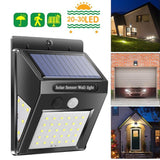 Solar Lamp LED Wall Solar Light Outdoor Security Lighting Nightlight with Motion Sensor Detector for Garden Back Door Step