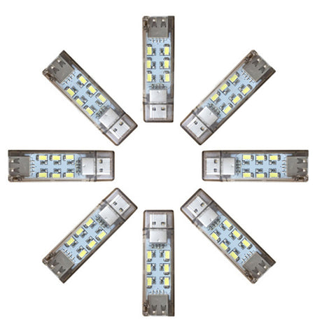 Mini USB LED Night Light 12LEDs 5V Bulb White Lamp for Reading Gadget Notebook Power Bank Computer Laptop night lamp