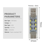 Mini USB LED Night Light 12LEDs 5V Bulb White Lamp for Reading Gadget Notebook Power Bank Computer Laptop night lamp