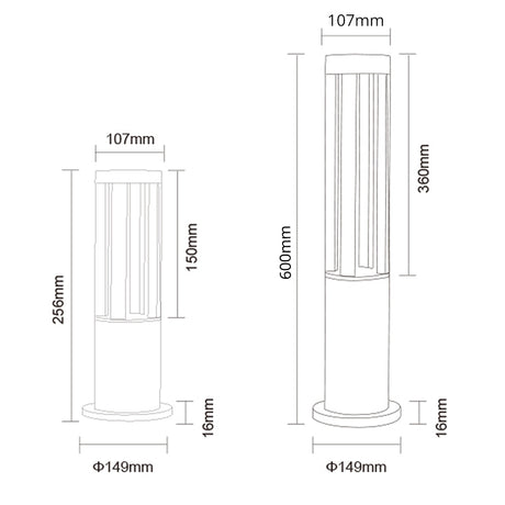 LED Landscape Garden Light Outdoor Waterproof for Lawn Decoration Yard Christmas Pathway Villa Garden Lighting Bollards Lamps