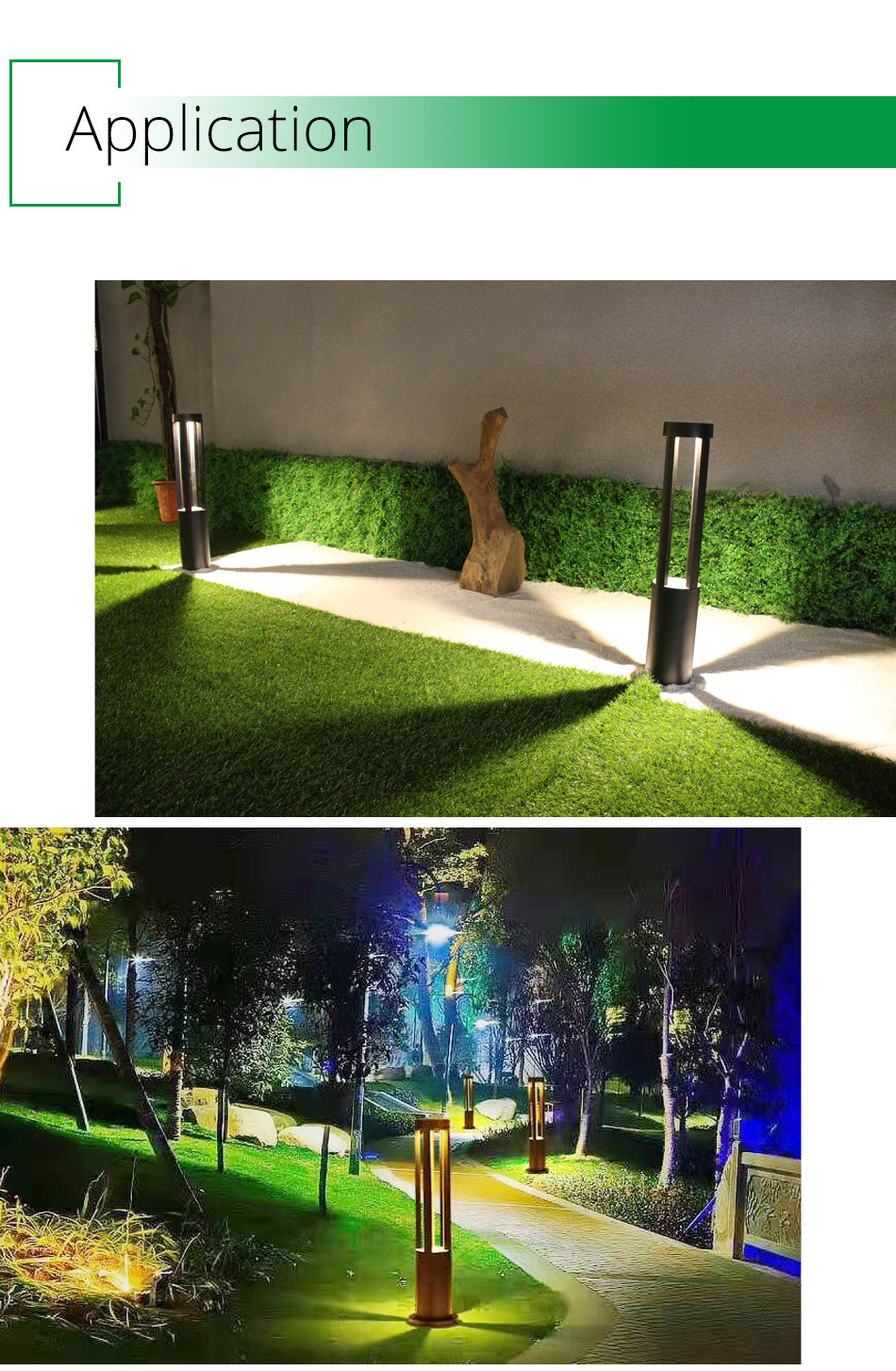 LED Landscape Garden Light Outdoor Waterproof for Lawn Decoration Yard Christmas Pathway Villa Garden Lighting Bollards Lamps