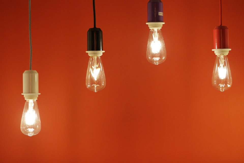 LED Filament Bulb E27 Retro Edison Lamp 220V E14 Vintage Candle Light Globe Chandelier Lighting COB Home Decors Light