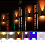 Waterproof Outdoor wall lighting IP65 Modern Indoor Lamps colorful Decorative lighting Porch Garden Lights  Aluminum AC90-260V