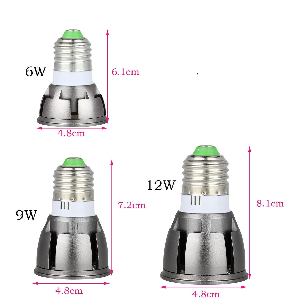 Ultra Bright LED COB Spotlight 6W 9W 12W E26 E27 MR16 GU10 GU5.3 Light Bulb 12V AC 220V 110V Spot light Lamp Warm Cool White