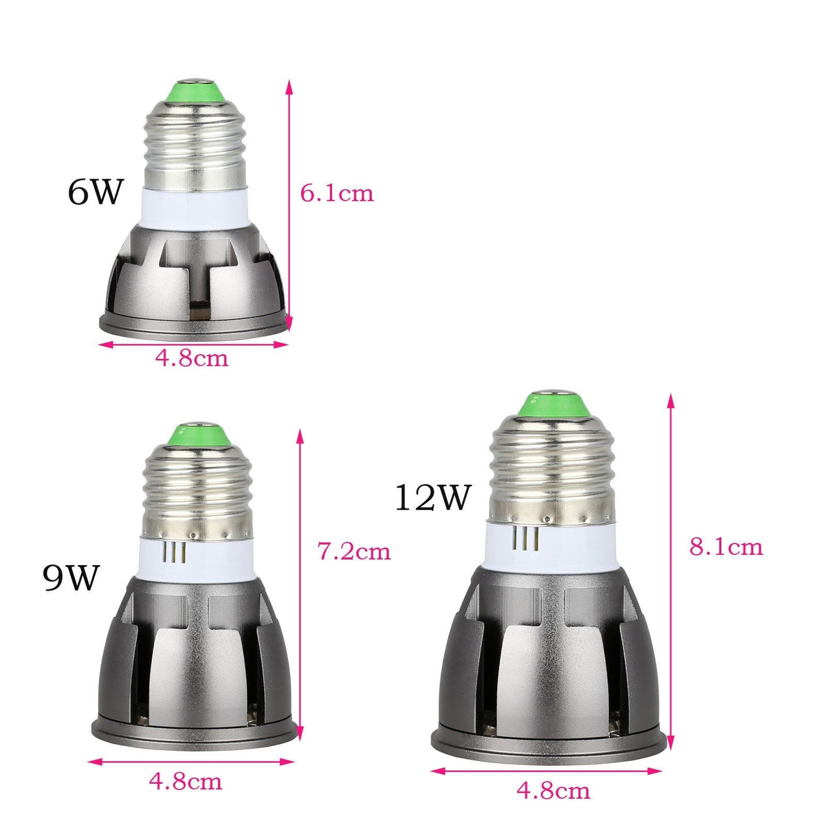 Ultra Bright LED COB Spotlight 6W 9W 12W E26 E27 MR16 GU10 GU5.3 Light Bulb 12V AC 220V 110V Spot light Lamp Warm Cool White