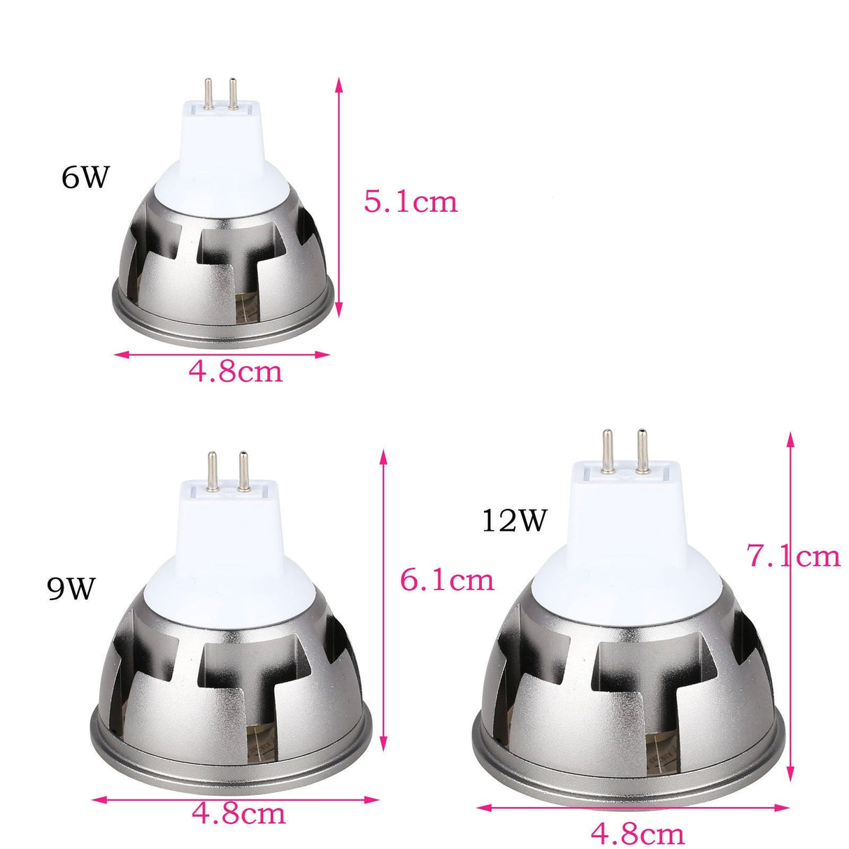 Ultra Bright LED COB Spotlight 6W 9W 12W E26 E27 MR16 GU10 GU5.3 Light Bulb 12V AC 220V 110V Spot light Lamp Warm Cool White