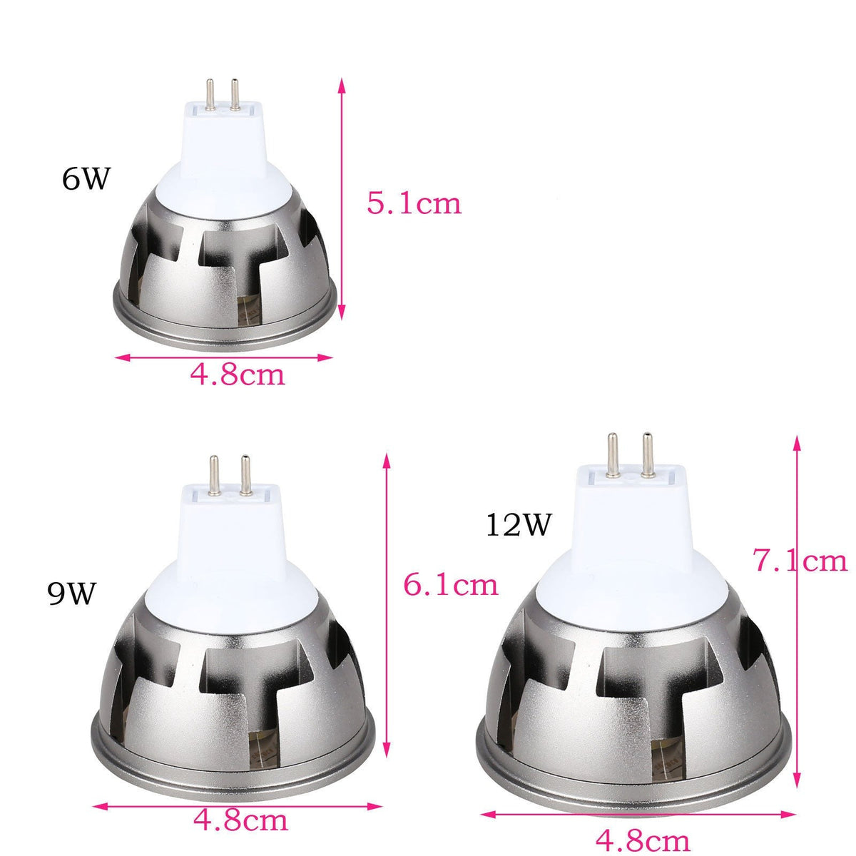 Ultra Bright LED COB Spotlight 6W 9W 12W E26 E27 MR16 GU10 GU5.3 Light Bulb 12V AC 220V 110V Spot light Lamp Warm Cool White