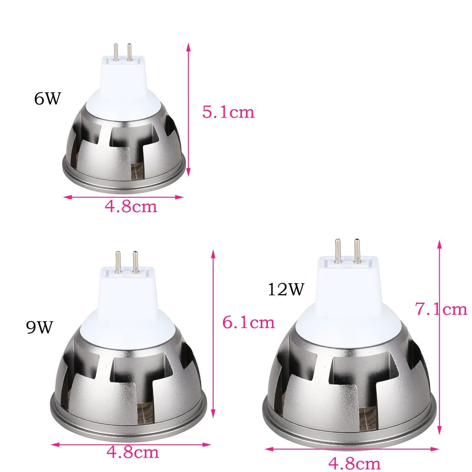 Ultra Bright LED COB Spotlight 6W 9W 12W E26 E27 MR16 GU10 GU5.3 Light Bulb 12V AC 220V 110V Spot light Lamp Warm Cool White