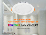 Original Mi Light RGB+CCT Ceiling Downlight AC86-265V 6W 12W 15W Waterproof Remote WiFi Control LED Panel light With LED Driver