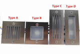 Outdoor Led Step Light IP68 Aluminum Embedded Staircase Corner Lamp Waterproof Recessed Wall Stair Lamp Footlight