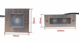 Outdoor Led Step Light IP68 Aluminum Embedded Staircase Corner Lamp Waterproof Recessed Wall Stair Lamp Footlight