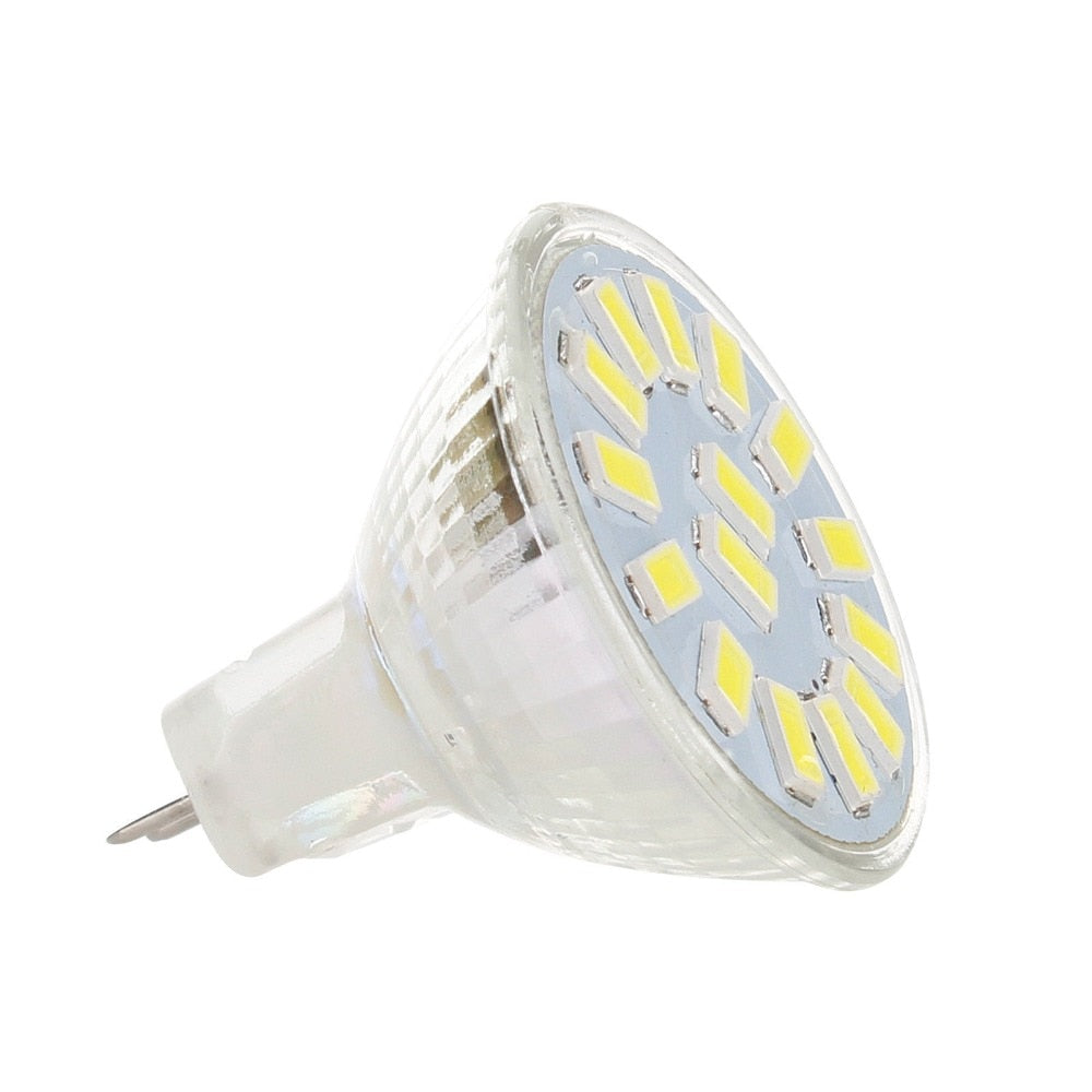 LED Bulb MR11 AC/DC12V 24V GU4 120LM 240LM LED Bulb 9LED 12LED 15LED 5730 SMD Warm/Cold/Neutral White Lamp Replace Halogen Light