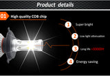 LED 4300K S2 H4 H7 H1 COB LED Headlight Bulbs H11 H13 12V 9005 9006 H3 9004 9007 9012 72W 8000LM Car LED lamp 3000K 8000K 6500K