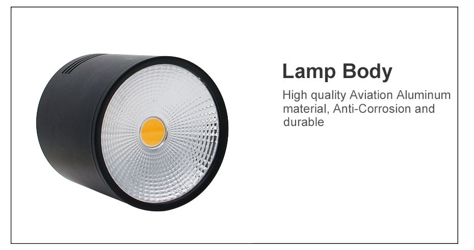 LED Downlights 3W 5W 7W 10W 15W Ceiling Lamps Spot Light AC85-265V Surface Mounted Down Light White/Warm white