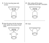 LED Downlights 3W 5W 7W 10W 15W Ceiling Lamps Spot Light AC85-265V Surface Mounted Down Light White/Warm white