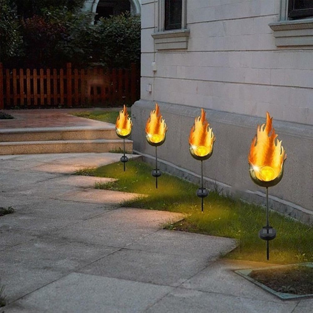 Solar Flame Flickering Garden Lamp Torch Light IP65 Outdoor Spotlights Landscape Decoration Led Lamp for Garden Pathways