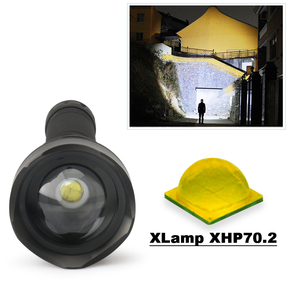 led flashlight 90000 lumens xhp70.2 most powerful flashlight 26650 USB torch xhp70 xhp50 lantern 18650 hunting lamp hand light