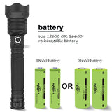 led flashlight 90000 lumens xhp70.2 most powerful flashlight 26650 USB torch xhp70 xhp50 lantern 18650 hunting lamp hand light