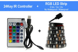 USB LED Strip 5050 RGB Changeable 5V Waterproof / No Waterproof  with USB Controller Set DIY TV Decoration LED Light.