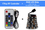 USB LED Strip 5050 RGB Changeable 5V Waterproof / No Waterproof  with USB Controller Set DIY TV Decoration LED Light.